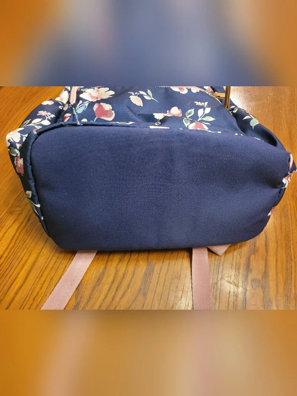 The Children's Place Girls Floral Backpack – Navy & Pink Floral Print – Like New